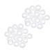 Osaladi retainer 20 pair 40 pieces silicone holder for glasses ironing tips glasses slipproof round boots glasses legs earrings silicone ring white anti-slip ring glasses silicone ring