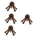 Gleavi 4 pieces Massage device with five claws massager for the scalp trigger point massage clerk scratchy massage brush deep massage device handy W scher tools Wenge