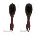 Grendly 2X Horse Hair Wave Hair Beard Brush Hair Comb Large Curved Comb Men Natural Hair Combs Hair Styling Tools