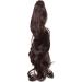 Claw Clip Synthetic Ponytail Hair Extension 18 inch Wavy - Medium Brown - Buy Online on GoSupps.com
