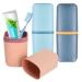 3 pieces toothbrushes travel set toothbrush cup travel toothbrush holder toothbrush travel toothbrushes portable mouthwear cups toothbrush box toothbrush case for camping hiking at home