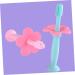 Tovinanna Pink Silicone Toothbrush for Kids - 1 Pack Baby Training Toothbrush for Oral Care & Clean Sound - Buy Online on GoSupps.com