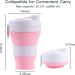 YEEWORIG 600ml Collapsible Travel Cup with Lid & Straw - Pink | Leak-Proof Portable Camping Mug/Silicone Water Bottle for Hot & Cold Drinks - 20.3 oz - Buy Online on GoSupps.com
