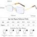GHARAZ Diamond Cut Edge Reading Glasses for Men & Women - Rimless Crystal Readers in Blue (Size: 2.0+) - Buy Online on GoSupps.com