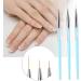 Easy To Operate Gel Nail Polish Pen Nail Liner Brush for Home Salon Shop (Blue) - Buy Online on GoSupps.com