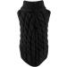 Wocharm Knitted Jumper Sweater for Small Dogs and Cats - Winter Warm Pet Clothes (Black XL) - Buy Online on GoSupps.com