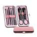 PSGS 8pcs Stainless Steel Nail Clippers Set Professional Scissors Suit with Box Trimmer Grooming Manicure Cutter Kits for Nail Tools (Color : 4)