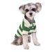 Polo shirt for small dogs two-legged strip shirt puppy costume summer t shirt fashionable clothing for bichon French bull dog dog shirt striped dog shirt breathable green x-large