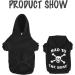 EXPAWLORER Dog Hoodie - BAD TO THE BONE Lettered Dog Sweater with Hat Pet Fall Cold Winter Clothes with Built-in Dog Lead Hole Pet Warm Outfit for Cats and Small to Large Dogs (X-Large) XL Black - Buy Online on GoSupps.com
