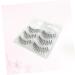 minkissy 3 Pair Fake Eyelash Long Eyelashes Desne Eyelashes Fake Lashes Natural Eyelashes Makeup Eyelashes False Eyelash Make up - Buy Online on GoSupps.com