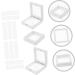 WOFASHPURET Acrylic Nail Tips Display Organizer Jewelry Display Stand 7x7cm White - Buy Online on GoSupps.com