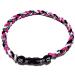 Sport Ropes Triple Titanium Necklace - Choose from Multiple Colors and Sizes Pink/Black/White 18"
