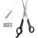 Chibuy Professional Pet Grooming Scissors | Round Tip Stainless Steel Dog Eye Cutter for Dogs and Cats | Professional Grooming Tool | Size 6.70 x 2.6 x 0.43 | Grey - Buy Online on GoSupps.com