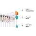 Nevsetpo Marble Makeup Brushes Set - 10+2pcs Marble Pink Brushes for Girls | Synthetic Foundation, Eyeshadow, Contour, Kabuki | Includes Sponge & Silicone Facial Brushes | Marble White - Pack of 1 - Buy Online on GoSupps.com