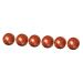 Beaupretty 6 STK solid wood massage ball muscle-stretch-ball Chinese balls against stress painted balls made of hardwood hand roller handle reinforcement leisure ball pear