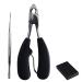 NACTECH Toenail Clippers Precision Heavy Duty Toe Nail Nippers Thick or Ingrown Nail Clippers Scissors Set with a Nail Lifter Gift Set Medical Grade Stainless Manicure Grooming Tool for Men Women