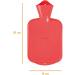 0.8 Litre Red Natural Rubber Hot Water Bottle - Eco-Friendly Comfort for All Seasons - Buy Online on GoSupps.com