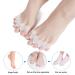 Samoka 6 PCS Gel Toe Separators for Bunion Correction and Toe Alignment - 3 Pairs (Blue/Pink/White) - Buy Online on GoSupps.com