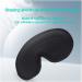 3D Contoured Sleep Mask for Men Women - Adjustable Strap, Breathable Silk Cotton Satin - Block Out Light - Ideal for Sleeping, Travel, Yoga - Black - Buy Online on GoSupps.com