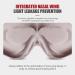 3D Deep Contoured Sleep Mask - 99% Light Blockage, Zero Eye Pressure Blindfold for Sleeping, Yoga, Travel - Adjustable Strap - Pink - Buy Online on GoSupps.com