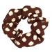 6 Pack Polka Dot Velvet Hair Scrunchies - Ponytail Holder & Bracelet for Girls - Buy Online on GoSupps.com