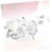 Ipetboom Tiara Decor Combs Flower Hair Comb Rhinestone Comb Bride Headpieces for Wedding Rhinestone Hair Comb Crystal Hair Comb Bride Comb Headgear White Rhinestones Silk Flower Miss - Buy Online on GoSupps.com