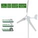 Wind Turbines Wind Turbines Generator 3 Blade with Controller for Marine Rv Homes Industrial Energy Black Red 12V (White 24V) - Buy Online on GoSupps.com