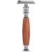 Dekaim Manual Shaver - Classic Men's Dual Blade Wooden Handle Shaver (Mahogany) - Vintage Style for a Smooth Shave | International Shipping Available - Buy Online on GoSupps.com