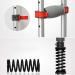 Folding Underarm Adult Crutches with Damping Spring Comfortable Medical Crutch with Double Shock Absorber Height Adjustable Aluminum Alloy Surprise Gift - Buy Online on GoSupps.com