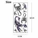 3D Scorpion Temporary Tattoos - Fashionable & Waterproof Body Art Stickers for Men, Women, Teens, Boys, and Girls - Buy Online on GoSupps.com
