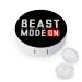 Beast Mode On Cute Contact Lens Case Travel Portable Round Contact Storage Box Kit with Mirror for Daily Outdoor