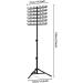 Braiding Hair Rack - Standing Hair Accessory Rack | 120 Hooks Hair Braiding Display Stand Adjustable Hair Braiding Divider Standing Rack for Various Types of Hair Extensions - Buy Online on GoSupps.com