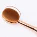 Mjuhnhh Oval Toothbrush Make-Up Brush - Rose Gold Foundation Powder Blush & Concealer Blender - Buy Online on GoSupps.com