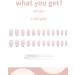 Translucent French Coffin Medium Press-On False Nails Manicure Set - 24PCS Light Pink with Glue | Acrylic Nail Tips Designs for Women - Buy Online on GoSupps.com