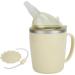 Convalescent Feeding Cup 350ml 304 Stainless Steel Adaptive Drinking Cup with Straw Leakproof Lightweight Bed Sippy Cup Drinking Aids for The Elderly Patient Disabled - Buy Online on GoSupps.com