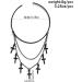 Cross Fringe Layered Open Cuff Armlet - Punk Girls Halloween Jewelry | Black Small Cross - Buy Online on GoSupps.com