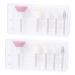HONMEET 2 Boxes Nail Grinding Head Kit Drill Bits for Nails Nail Bit Nail Polishing Head Manicure Nail Gel Polish Nail Art Kit Home Pedicure Kit Para U as Nail Kits Nail Polisher Kit White