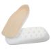 Heel pillow inserts.Pu.Shoe lift shock damping heel protection men Comfort stand for Achilles treatment and heal dry cracks (color: white suede apricot size: l) l white