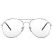 Cheapass sunglasses Blue light filter glasses screen protection for gaming work read and a better night's chest women men approx. 002 - silver