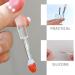 Buy Healvian 9 Pcs Silicone Lip Brushes Reusable Lipstick & Eyeshadow Applicators with Transparent Handles | International Shipping Available - Buy Online on GoSupps.com