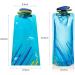 Yomaris Unisex 700ml Foldable Water Bottle Set of 3 | CE & RoHS Certified | Collapsible & Reusable for Hiking Adventure & Travel - Buy Online on GoSupps.com