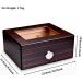 Cigar Boxs Humidors Cigar Humidors Glass Top Handcrafted Cestorage Box with Humidifier and Hygrometer Cigar Case Holds up to 50 Cigars Men A 25.8X21.8X10.6Cm - Buy Online on GoSupps.com