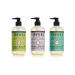 MRS. MEYER'S CLEAN DAY Liquid Hand Soap 3 Scent Variety Pack Lemon Verbena Lavender Basil 3 CT (Variety Pack)