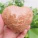 Crystal Decoration Natural Orange Moonstone Crystal Heart Shaped Stones Specimen Decor Gift Natural Stones and Minerals Home Decoration ERTEYIN