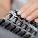 240pcs Black French Manicure Half Nail Tips Transparent Square French Nails DIY Nail Extension Tip 10 sets of 24pcs/kit Black tips