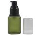 Ericotry 1PCS 60ml 2oz Frosted Empty Glass Cosmetic Cream Lotion Pump Bottle With Black Pump Head And Anti-Dust Cap For Beauty Liquid Essential Oil Cream Emulsion Travel Containers