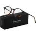 Gleyemor Vintage Round Frame Blue Light Glasses 48mm - Tortoise&Black - Buy Online on GoSupps.com