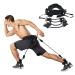 Vertical Jump Trainer Leg Strength Resistance Bands Set Speed Agility Training Strength Ankle Straps Jump Trainer for Basketball Triple Jump Football Volleyball MMA Yoga Training