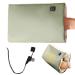 Winter Outdoor Camping Pocket Pouch Design Graphene Heating Hand Warmer Electric Heated Pad 3 levels of heat settings with USB port Rechargeable Electric Hot Bed Warmer Green