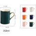  ZALTAS ZALTAS 11.8 oz Gold Wrapped Handle Mug Phnom Penh Ceramic Coffee Mug for Coffee Latte Cappuccino Lemongrass Tea Cocoa Cereal Hot Chocolate Orange - 350 ml - Buy Online on GoSupps.com